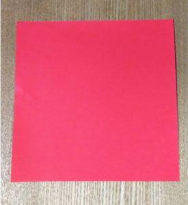 赤い折り紙