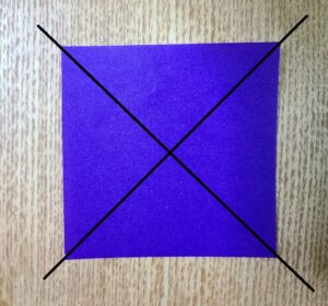 紫の折り紙