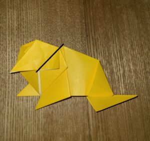 折り紙動物園 ライオン 座り 小学校低学年でも作れる 動物の折り紙 あんこの生活記録